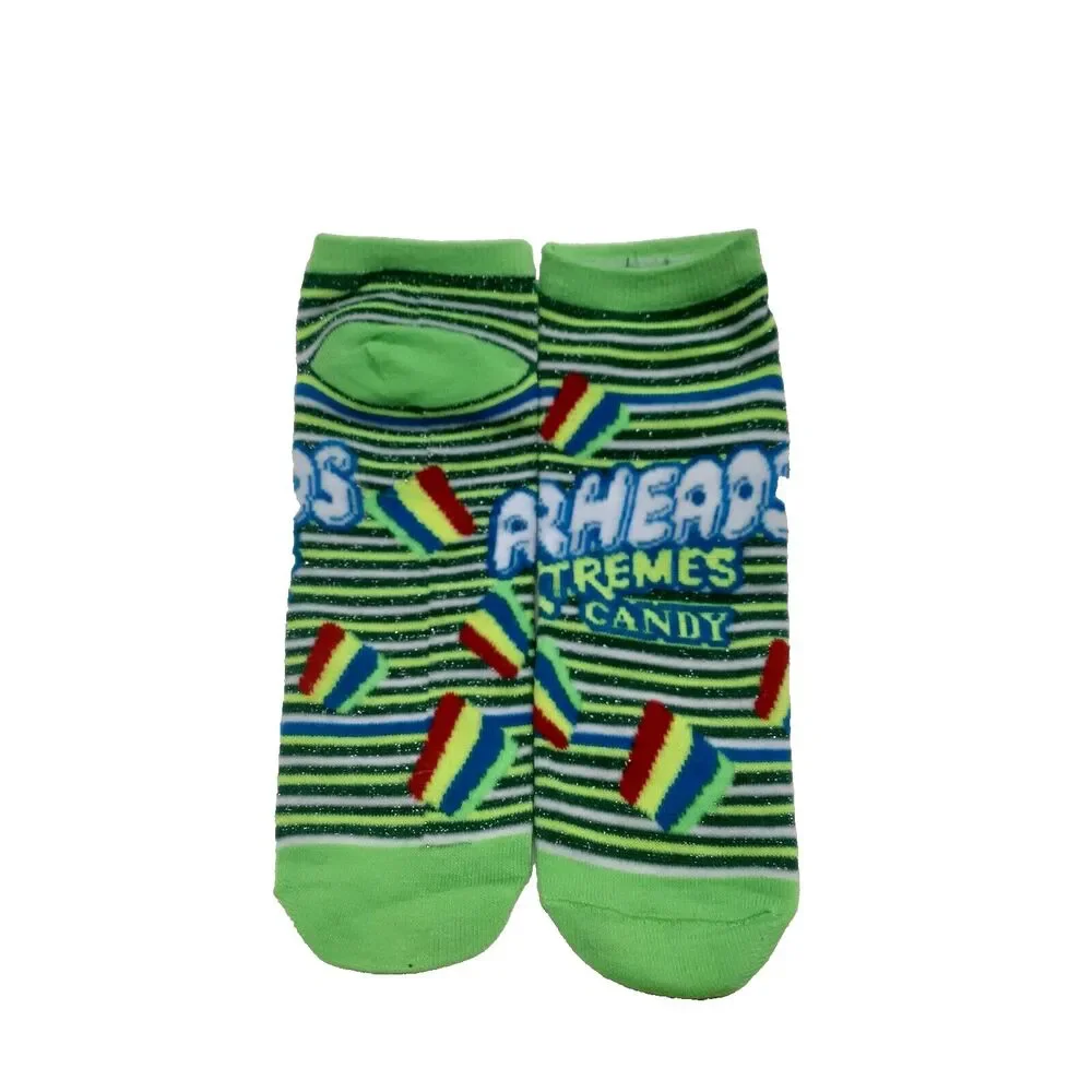 Airheads Candy Food Novelty 6-pair Mens Adult Size 6-12 Low Cut Socks NWOT